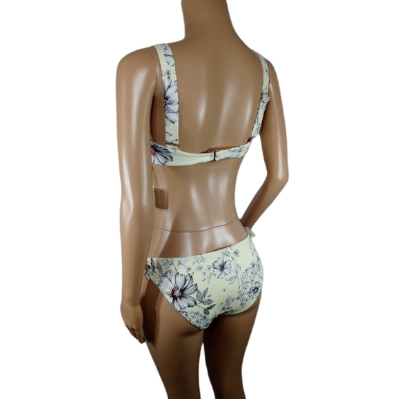 TiniBikini Swimwear Floral 2pc BikiniSilver Colo - Picture 4 of 5